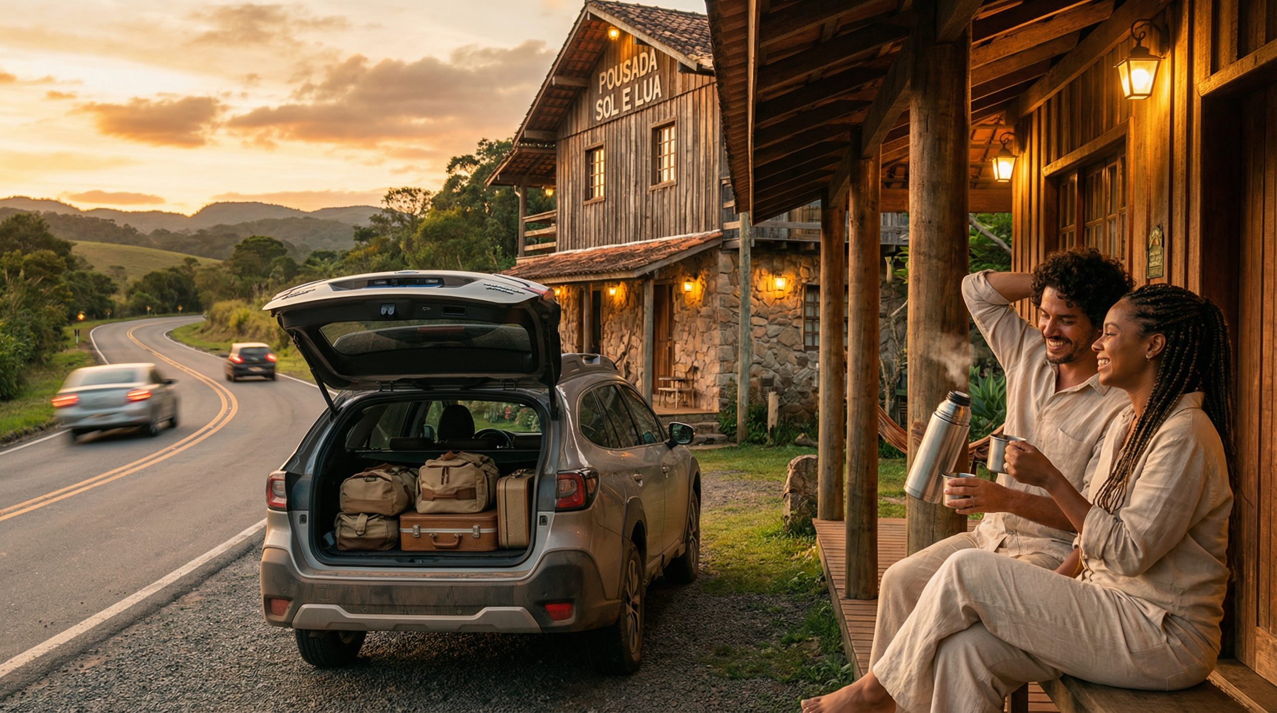 Trajetos longos exigem pausas para Hospedagem na Rota