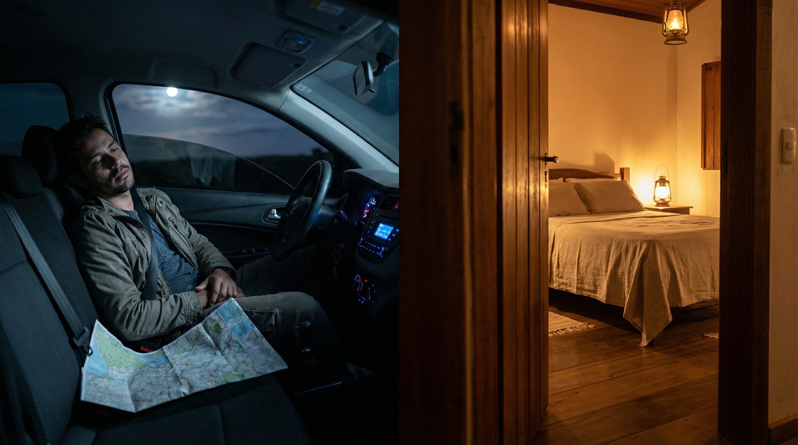Carro não é cama (Prefira Hospedagem na Rota)