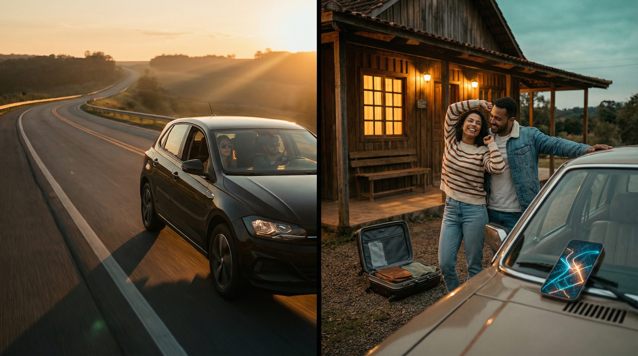 Vai dirigir direto ou usar Hospedagem na Rota?